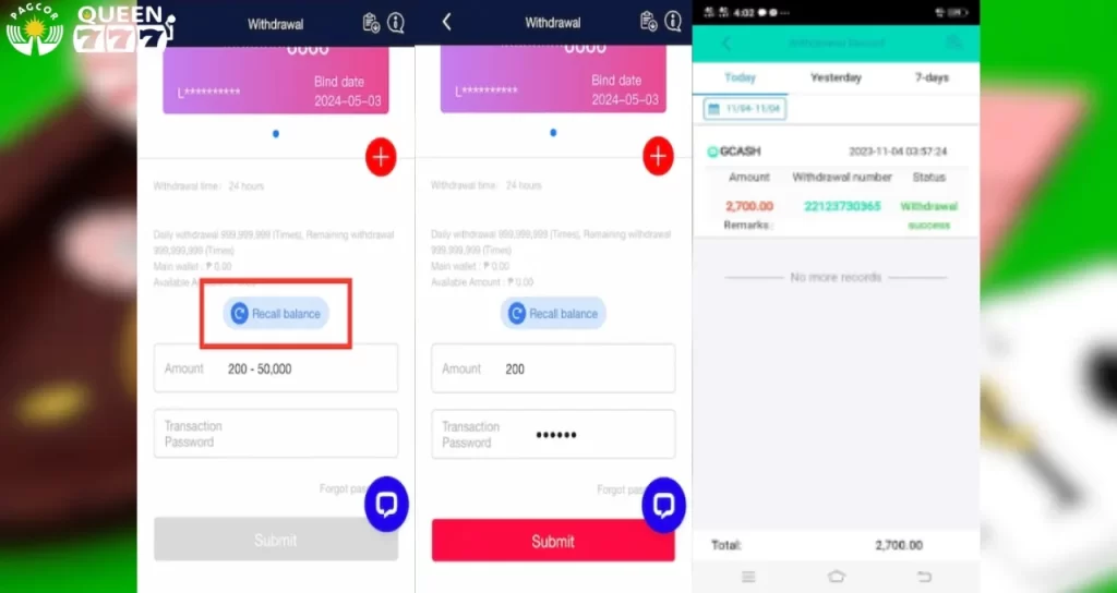 QUEEN777 Withdrawal 02